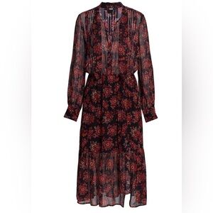 Paige Silk Koralina Midi Dress XS NWT